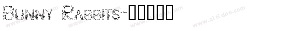 Bunny Rabbits字体转换